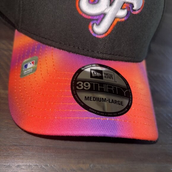 Men's New Era  Black/Orange San Francisco Giants 2025 City Connect 39THIRTY M/L - Picture 2 of 5